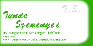 tunde szemenyei business card